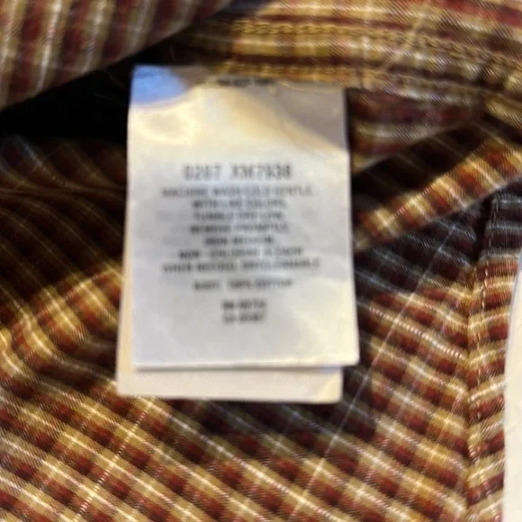 Columbia Sportswear Company button down long striped shirt w one pocket large - Picture 7 of 9